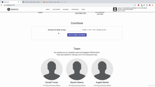 Create your own Cryptocurrency & ICO Page with Solidity – Screenshot 4