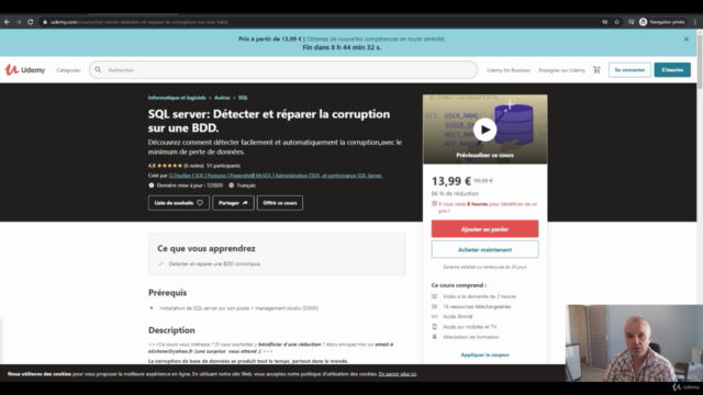 SQL server: Détecter et réparer la corruption sur une BDD. – Screenshot 1