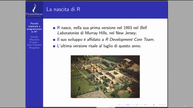 Corso base di programmazione in R - Prometheus Studio – Screenshot 1