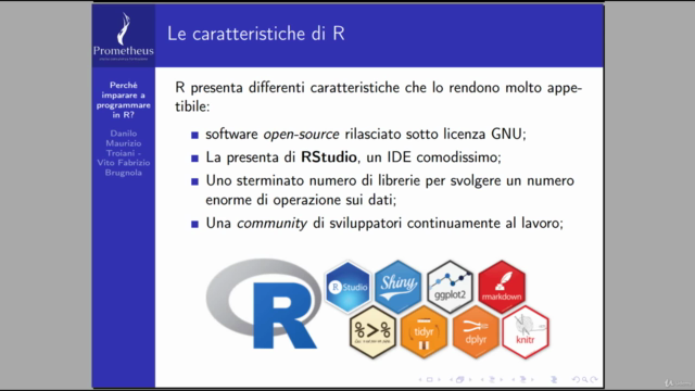Corso base di programmazione in R - Prometheus Studio – Screenshot 2