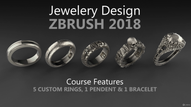 Jewelery Design in ZBrush 2018 - Complete Jewelery Course - Screenshot_01