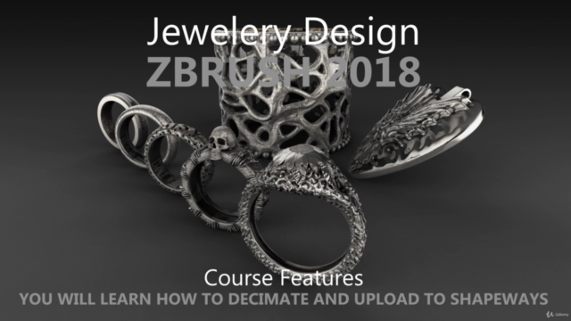 Jewelery Design in ZBrush 2018 - Complete Jewelery Course - Screenshot_03