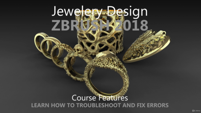 Jewelery Design in ZBrush 2018 - Complete Jewelery Course - Screenshot_04