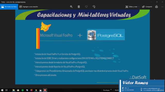 Entrenamiento Visual FoxPro 9 y PostgreSQL -Mod01 – Screenshot 1