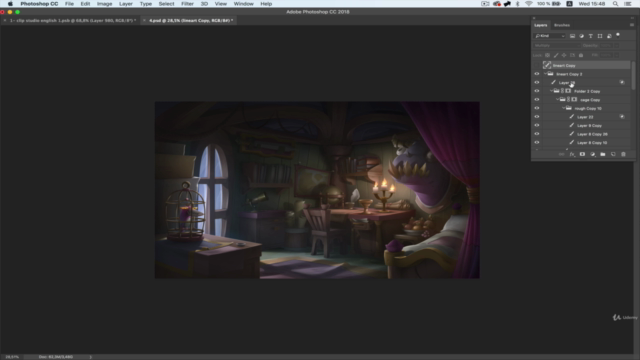 Creating Illustration in Clip studio paint – Screenshot 1