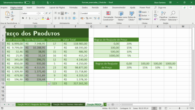 Excel Fórmulas e Funções Avançadas – Screenshot 2