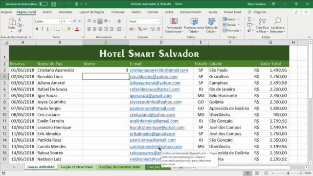 Excel Fórmulas e Funções Avançadas – Screenshot 4