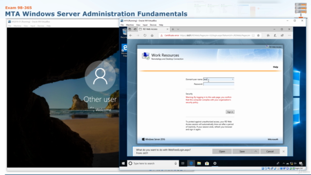 MTA: Windows Server 2016 Administration Fundamentals: 98-365 – Screenshot 3