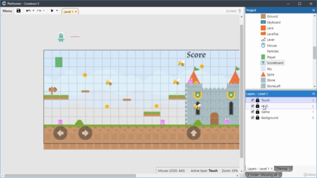 Intro to Construct 3 - Build a Platformer – Screenshot 3