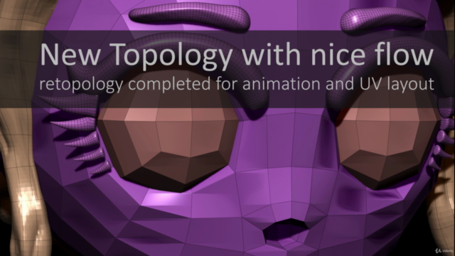 ZBrush Course - Learn Re-topology and have control in ZBrush – Screenshot 1