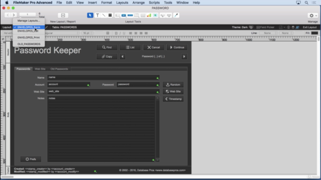 Creating a Password Manager in FileMaker – Screenshot 4