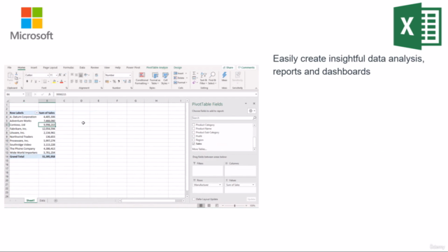 Complete Introduction to Excel Pivot Tables – Screenshot 2