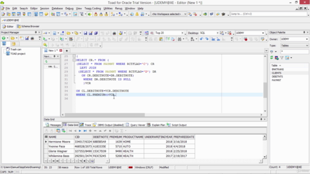 SQL For Audit, Revenue Assurance and Data Science – Screenshot 3