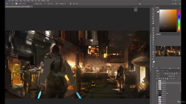 Cinematic Illustration Digital Painting in Photoshop – Screenshot 3