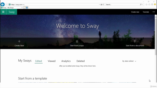 Microsoft Sway Fundamentals – Screenshot 1