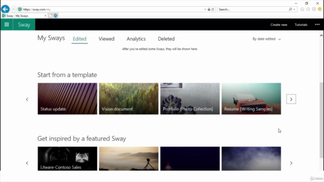 Microsoft Sway Fundamentals – Screenshot 2