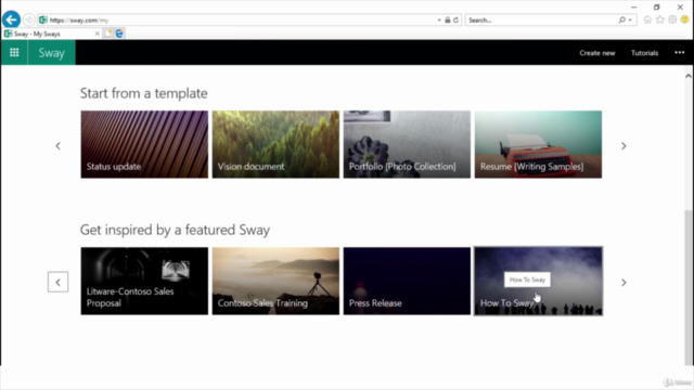 Microsoft Sway Fundamentals – Screenshot 4