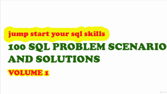 100 SQL Problem Scenario and Solutions - Volume 1 – Screenshot 1