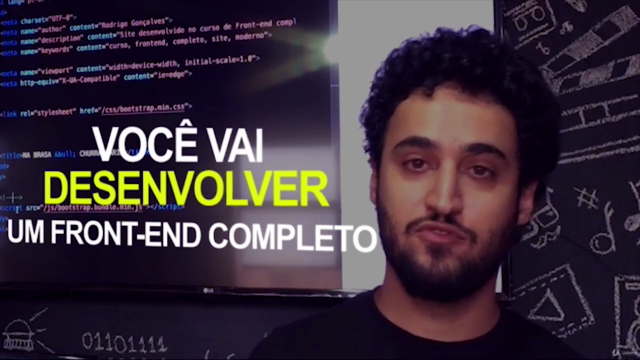 Front-End profissional completo HTML5, CSS3, SASS, JS E MAIS – Screenshot 1