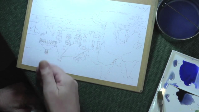 How to Paint a Castle in Watercolor & Pastel – Screenshot 1