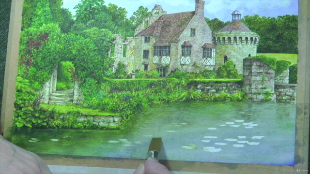 How to Paint a Castle in Watercolor & Pastel – Screenshot 4