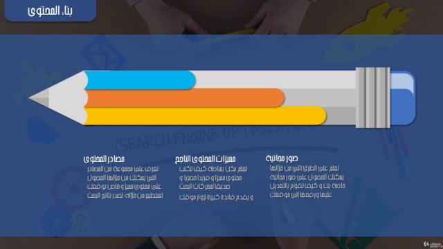 SEO in arabic كورس تحسين محركات البحث دبلوم تعلم سيو بالعربي – Screenshot 4