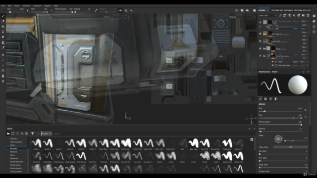 Game Asset Creation Modeling & Texturing a Futuristic Crate – Screenshot 4