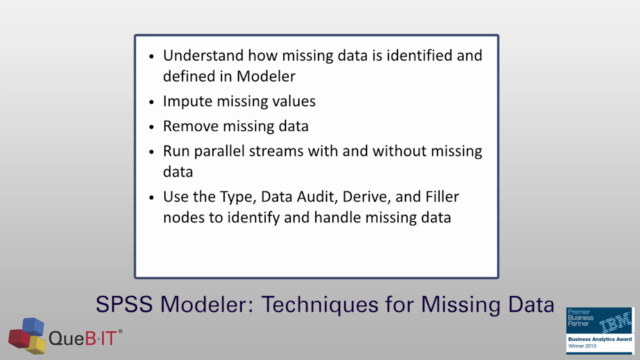IBM SPSS Modeler: Techniques for Missing Data - Screenshot_03