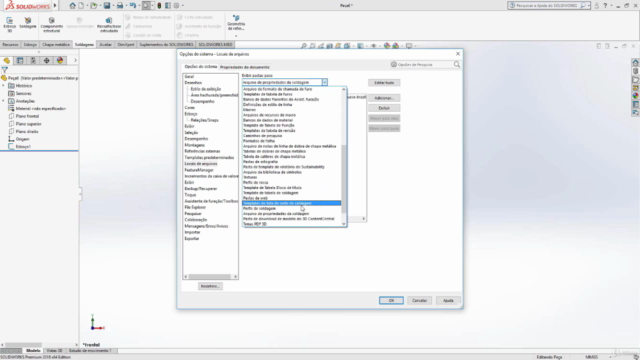 Modelagem Avançada Solidworks - Exercício Prático – Screenshot 1
