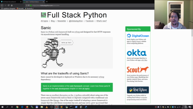 Sanic - an asynchronous web framework for Pythonistas – Screenshot 1