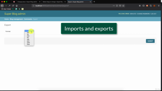 Mastering the Django admin dashboard – Screenshot 3