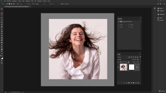 Scontorno capelli con Photoshop – Screenshot 1