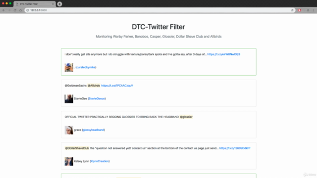 Build a Streaming Twitter Filter with Python and Redis - Screenshot_04