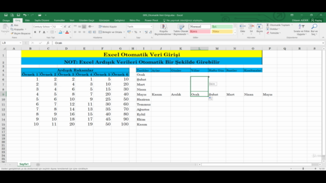 MS Excel - Sıfırdan Excel Öğreniyorum - Temel ve Orta Seviye - Screenshot_04