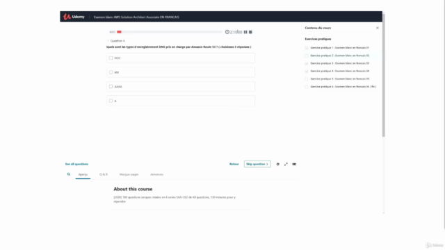 AWS Solution Architect Associate en Francais [Examen blanc] – Screenshot 3