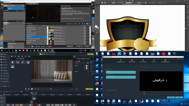 كـورس تعليم التصميم والمونتاج الفيديو الخـاص السوشيال ميـديا – Screenshot 3