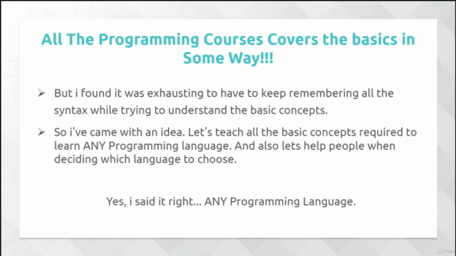 Learn The Programming Basics With No Coding! – Screenshot 1