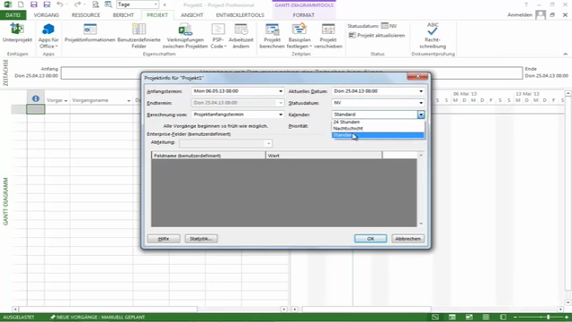 MS Project 2013 - 2021 Training (deutsch / german) – Screenshot 4