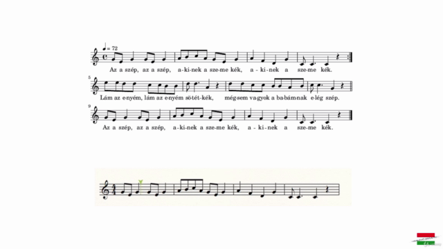 Exploring Hungarian from Folksongs for English Speakers: 102 – Screenshot 2