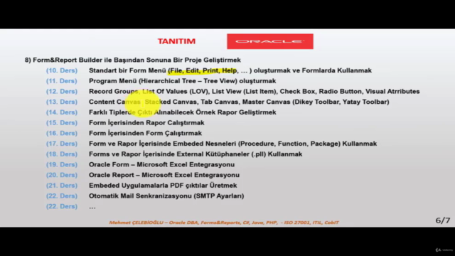 Oracle Database, SQL, PL/SQL, Forms&Reports Builder 6i – Screenshot 4