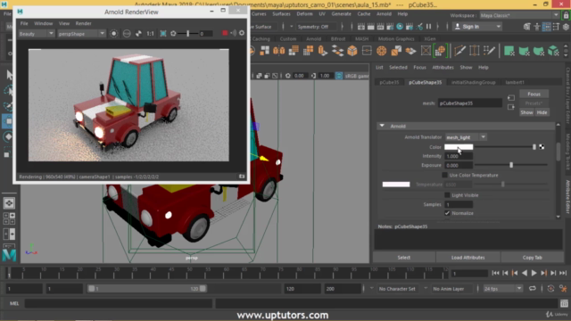Curso Maya e Arnold Produzindo veículo Cartoon – Screenshot 4