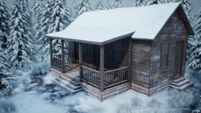 Realistic Snowy Game Environment Creation – Screenshot 1