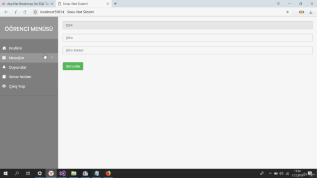 Asp.Net Bootstrap İle SQL Tabanlı Web Projeleri Geliştirin! – Screenshot 3