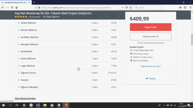 Asp.Net Bootstrap İle SQL Tabanlı Web Projeleri Geliştirin! – Screenshot 4