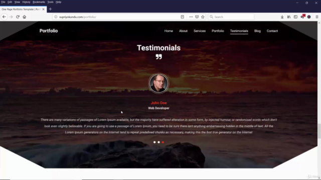 Learn PSD to HTML : Responsive Portfolio Website Design - Screenshot_03