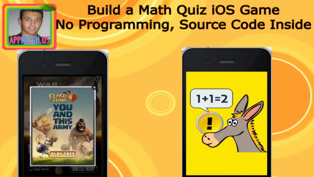 Build a Math Quiz iOS Game, no coding, source code included – Screenshot 3