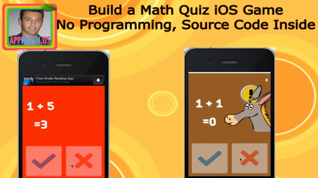 Build a Math Quiz iOS Game, no coding, source code included – Screenshot 4