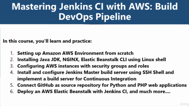 Mastering Jenkins CI with Amazon AWS: Build DevOps Pipeline – Screenshot 4