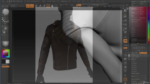 Creating a Jacket using Marvelous Designer and Zbrush – Screenshot 3