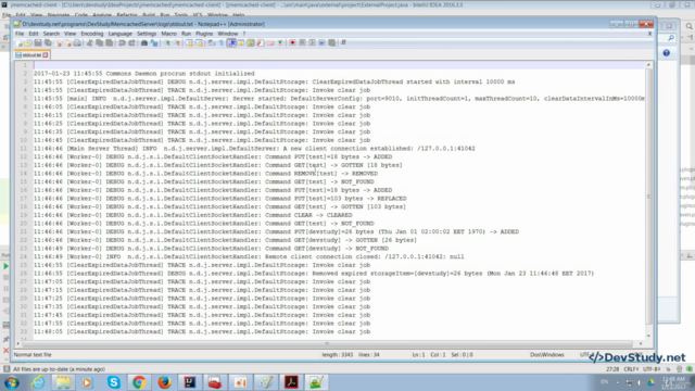 Сервис кэширования данных - JMemcached – Screenshot 4
